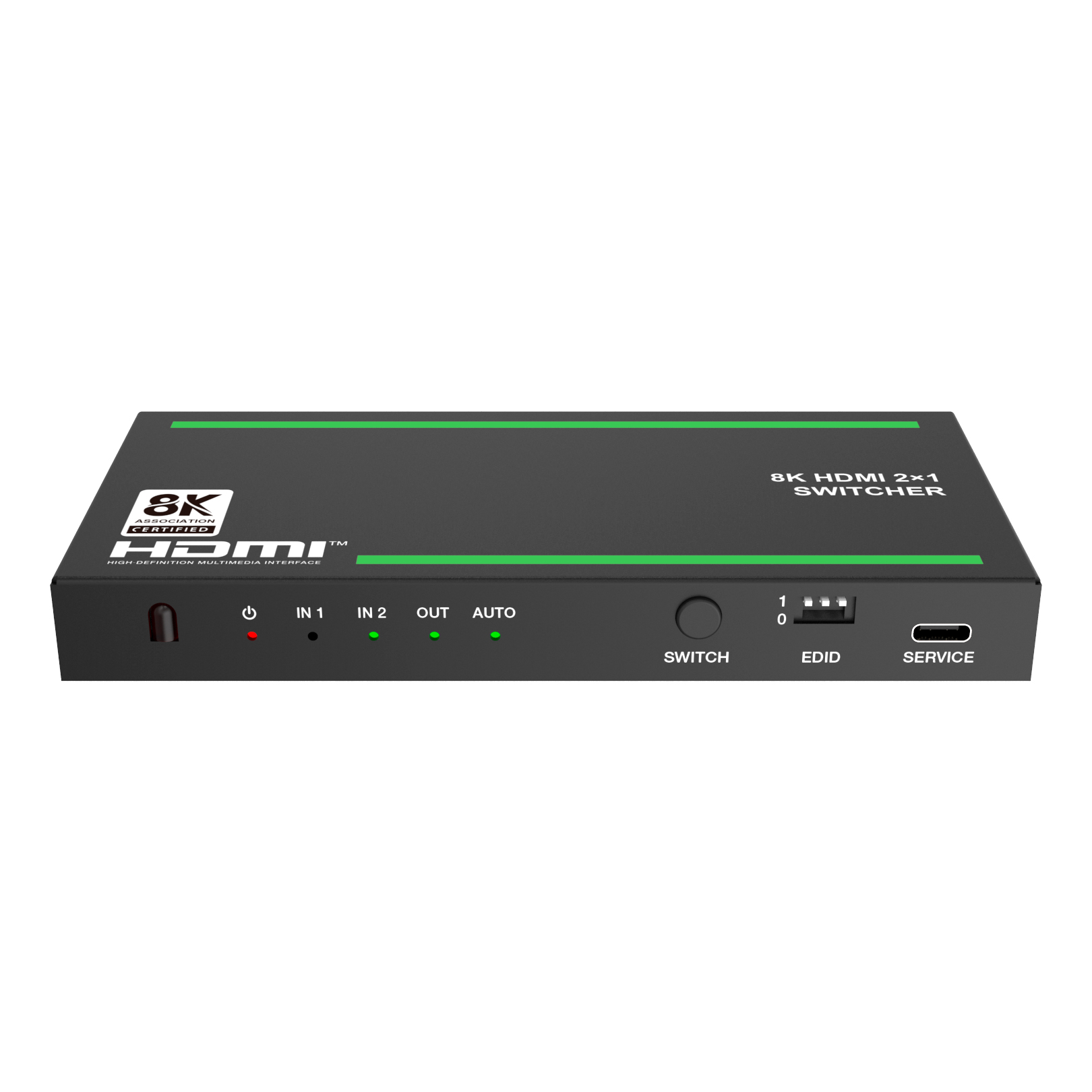 Коммутатор 2x1 HDMI 2.1, HDCP 2.3, Lideo SW21A2-8K