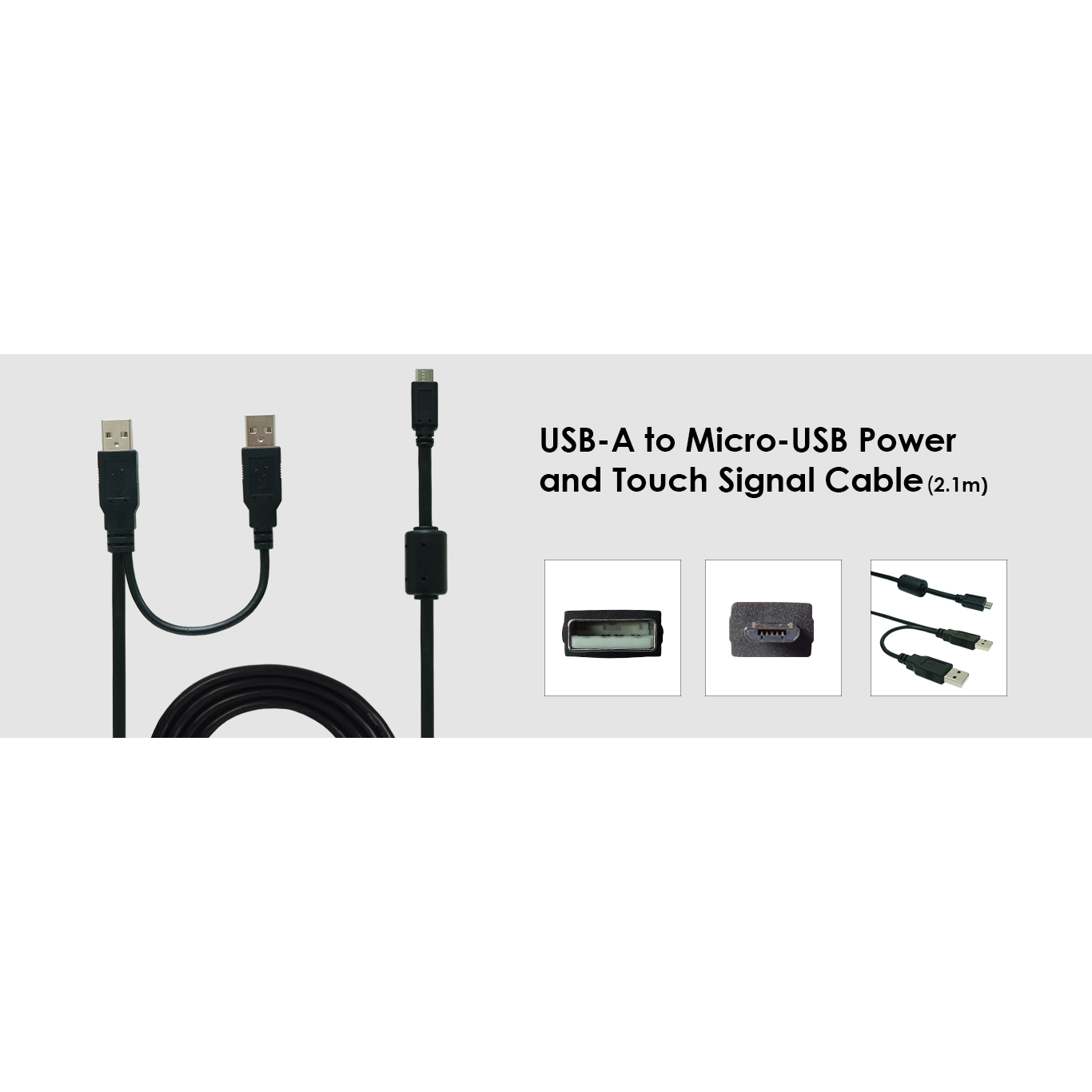 Кабель USB A к micro-USB для питания и сенсорных сигналов (1.2 м): купить в Москве