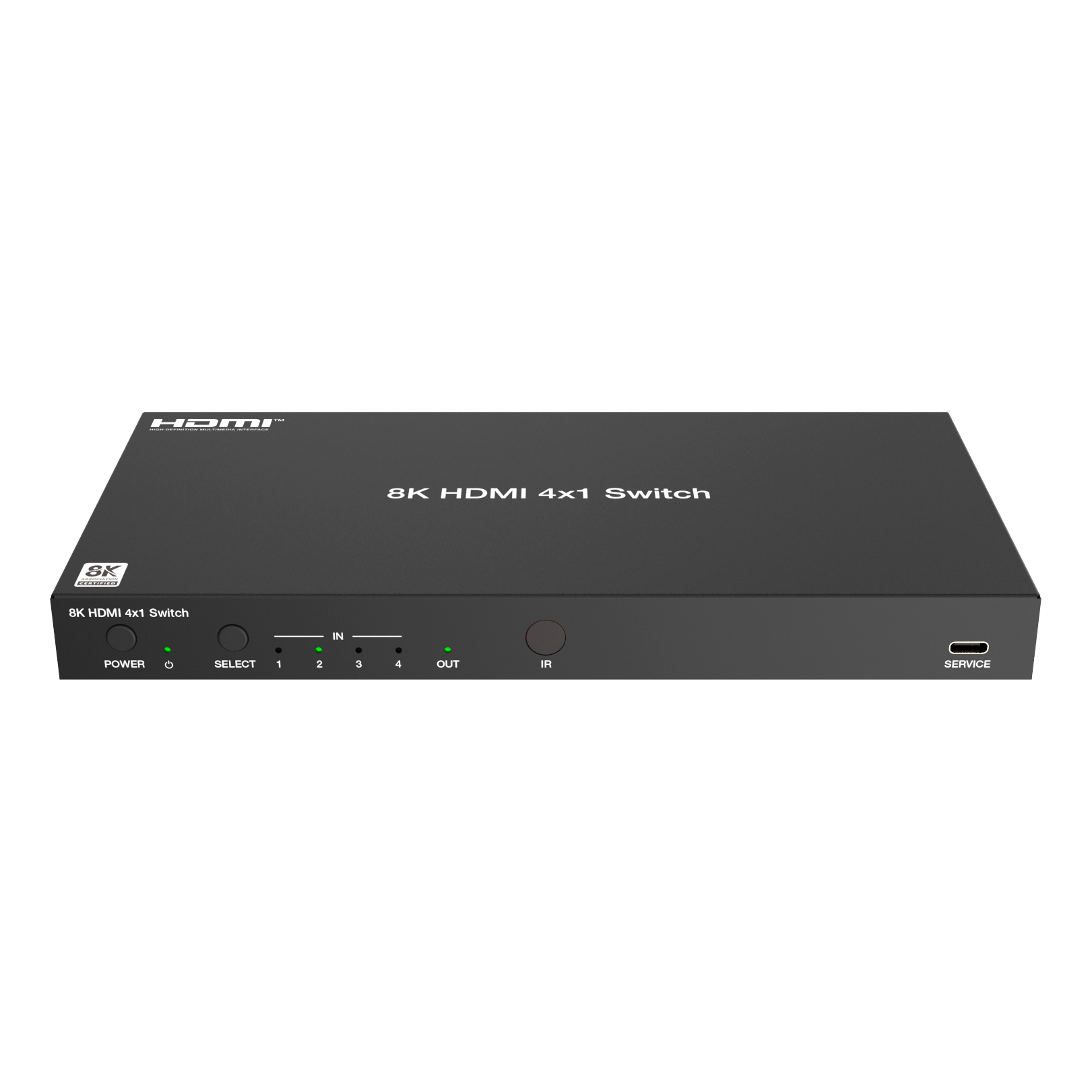 Коммутатор 4x1 HDMI 2.1, HDCP 2.3, Lideo SW41CA-8K