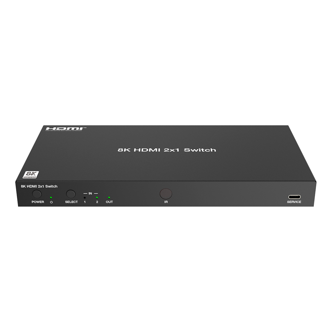 Коммутатор 2x1 HDMI 2.1, HDCP 2.3, Lideo SW21CA-8K