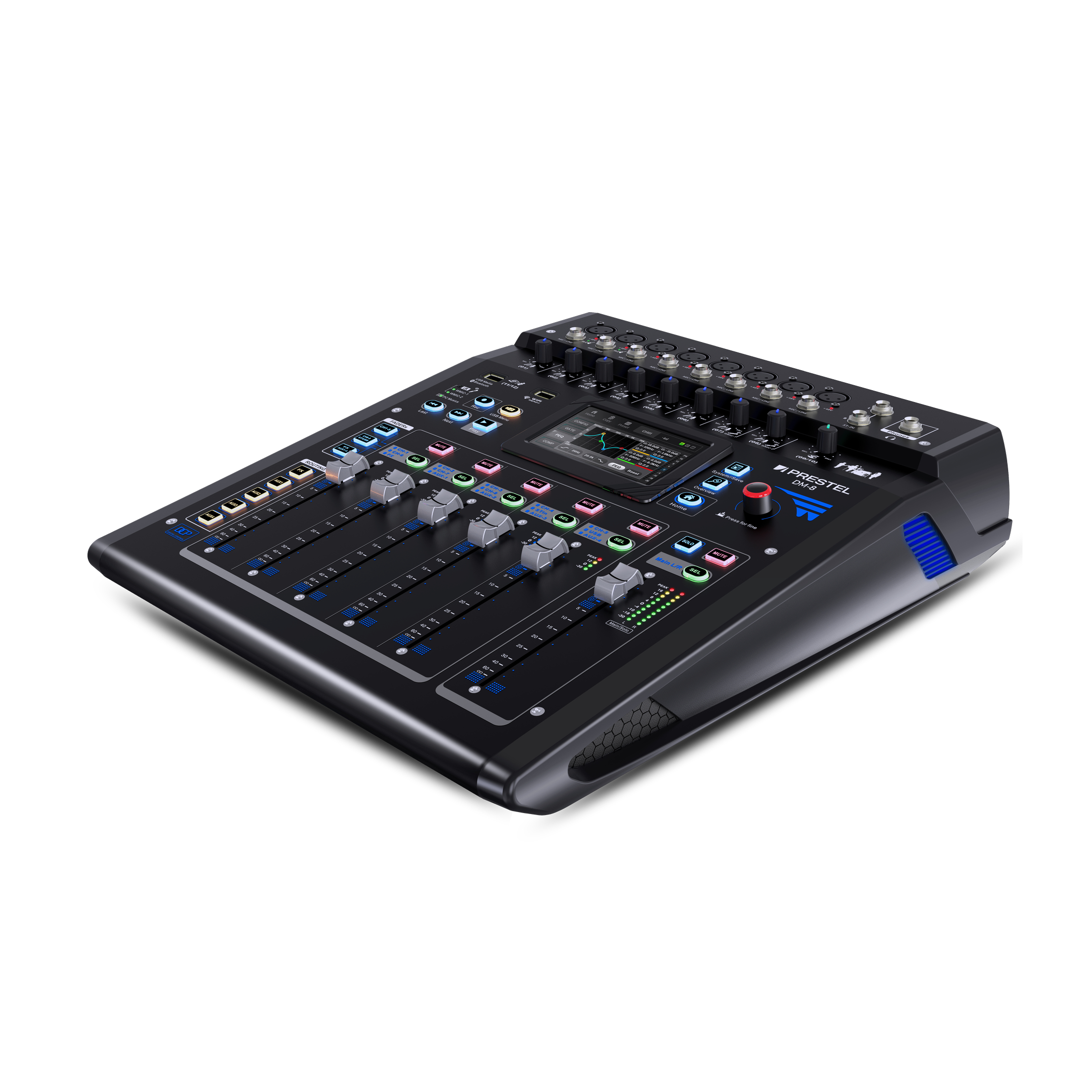 Цифровой микшер 8 каналов, Prestel DM-8