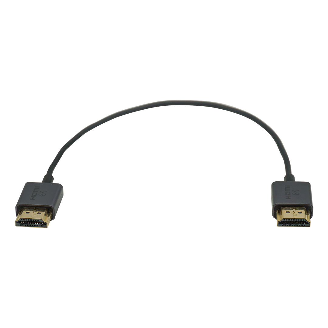 Кабель тонкий, HDMI 2.1, 0.25 м, Lideo CHDS21-002