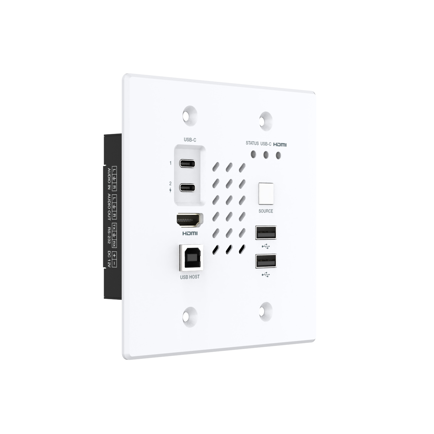 Передатчик настенный TX-HDMI 4K60 с Type-C и аудио по IP Prestel IPN-4KJ2000PTX-W