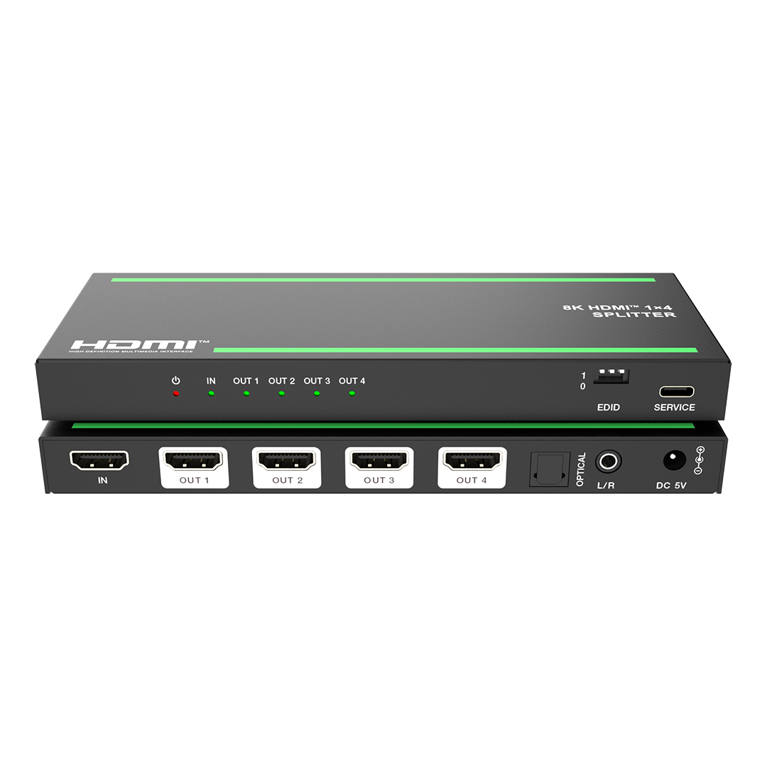 Сплиттер 1x4 HDMI 2.1, HDCP 2.3, Lideo SP14A2-8K