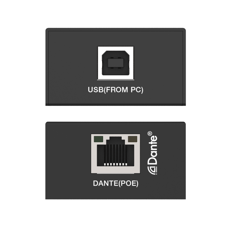 2-канальный USB аудиокодер/декодер Dante® с POE Prestel ADP-USB: купить в Москве