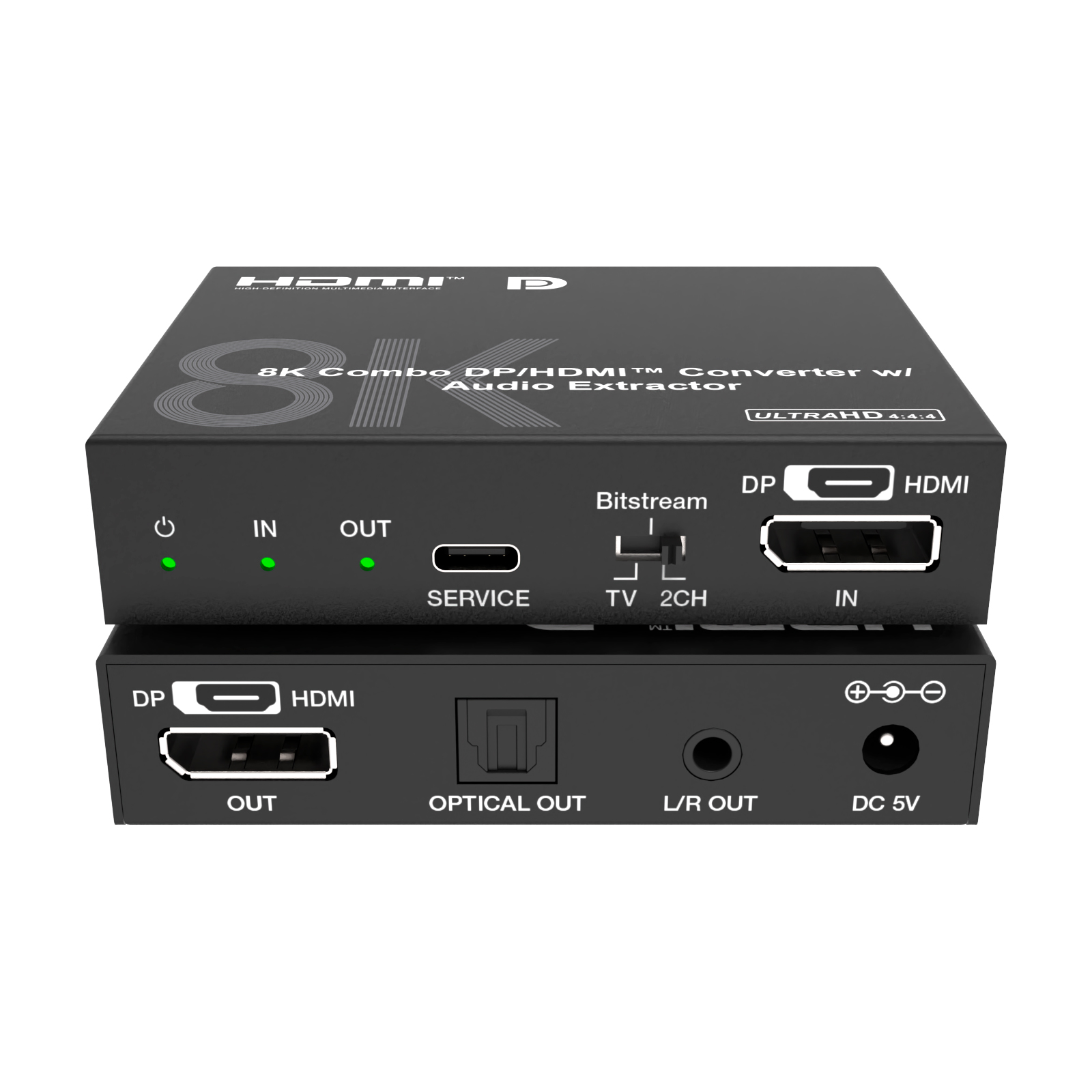 Конвертер HDMI/DisplayPort, деэмбедирование аудио, Lideo CAE-HD20DP14