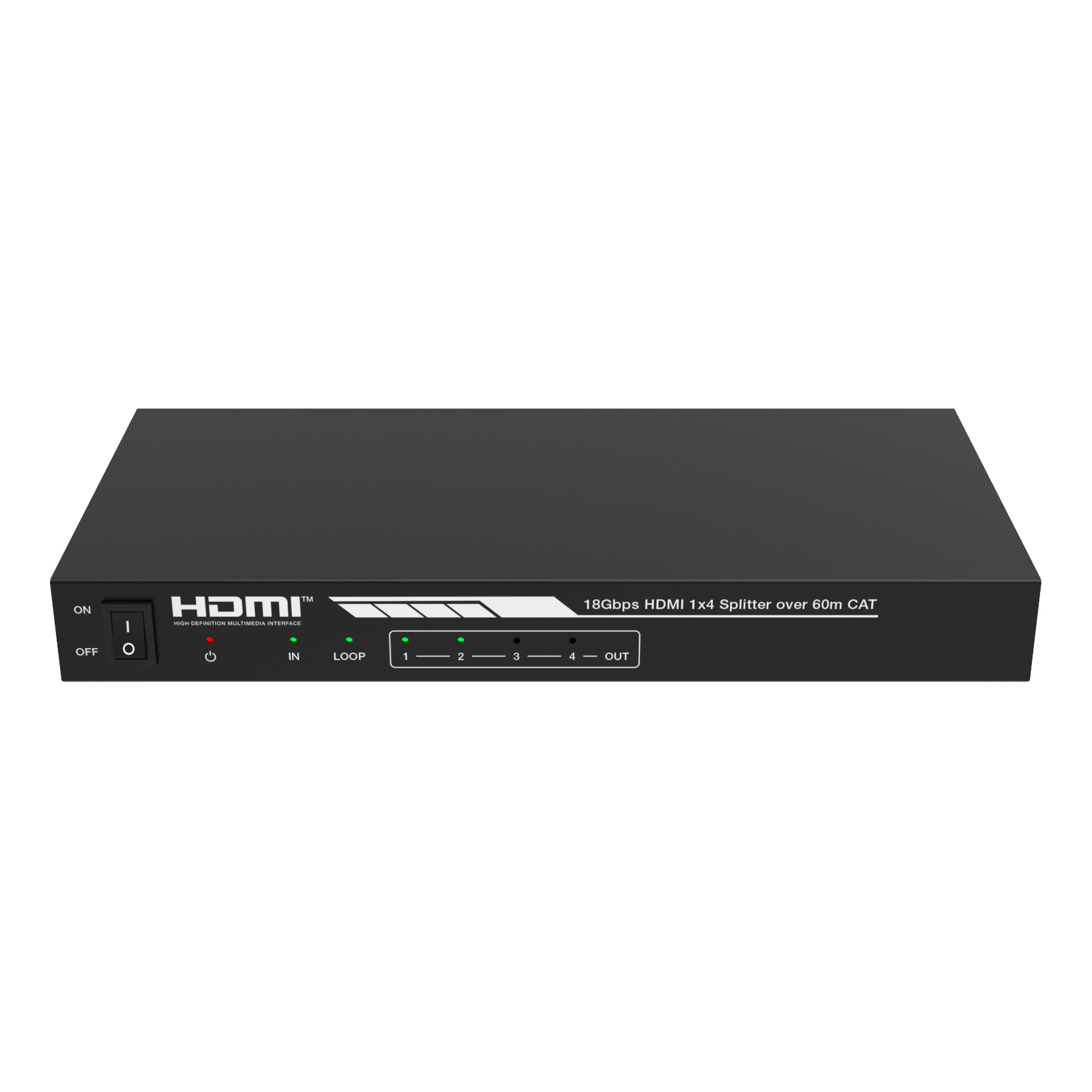 Набор из (1) сплиттера HDMI 2.0 1:4 HDBT и (4) приемников, Prestel SP-H2-14T60: купить в Москве