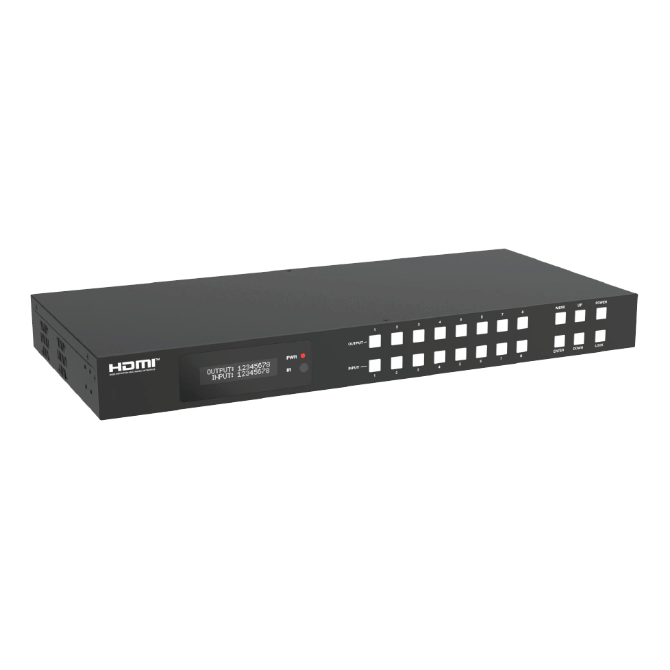 Бесподрывный матричный коммутатор HDMI 8x8 с многооконным режимом Prestel FMS-88H2AM