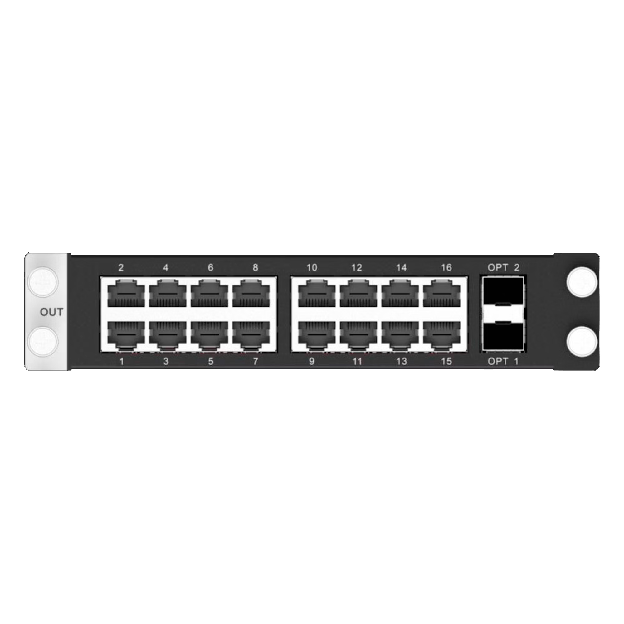Плата выходов RJ45 x16 + FIBER x2 для контроллеров NovaStar серии H