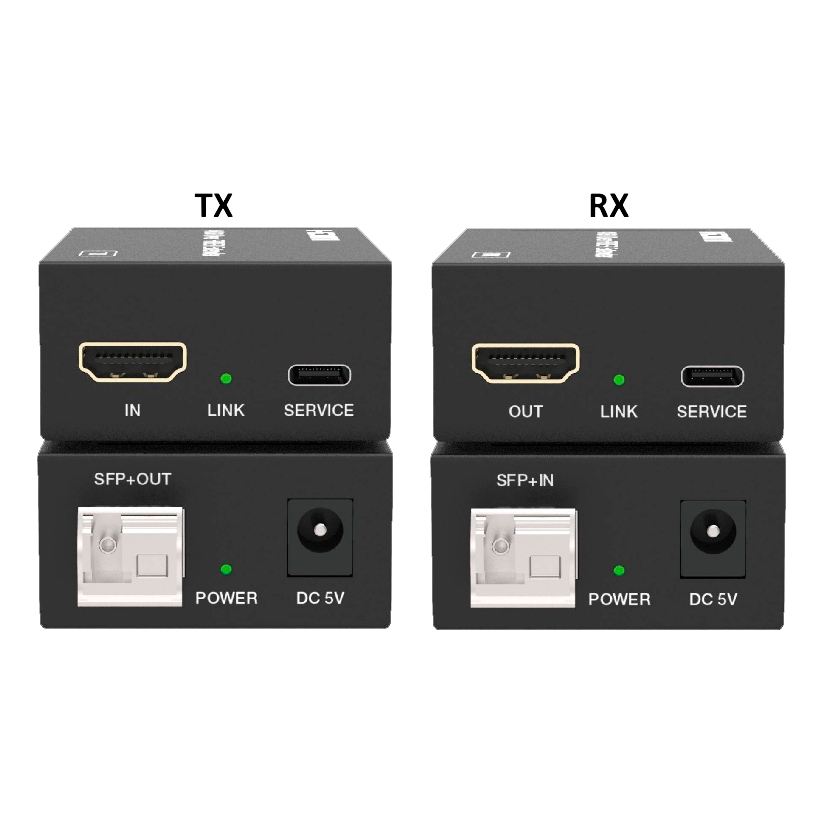 Компактный удлинитель HDMI по оптоволоконному кабелю (комплект из приемника и передатчика) Prestel EFC-4K2K1000