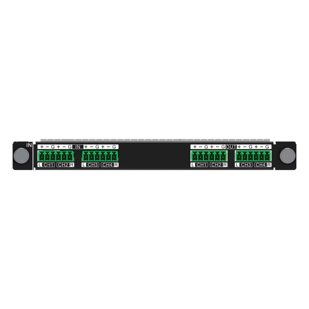 Плата входов/выходов Audio in х2 + Audio out х2 для контроллеров NovaStar серии H