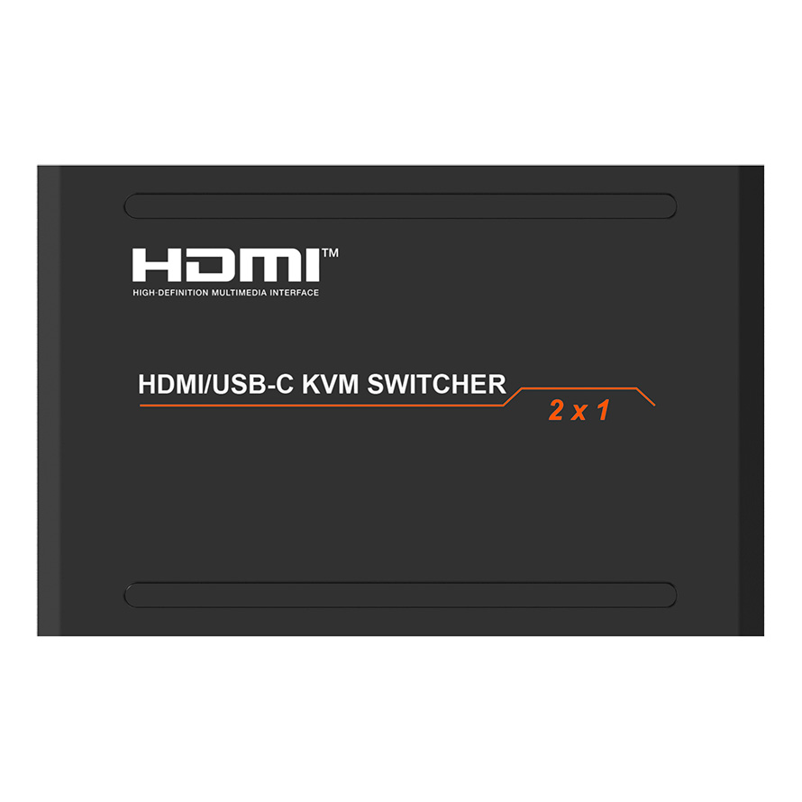 Переключатель KVM, HDMI 2.0b 2x1, USB-C DisplayPort Alternate Mode, USB 2.0, Prestel KVM-4K21HC: купить в Москве