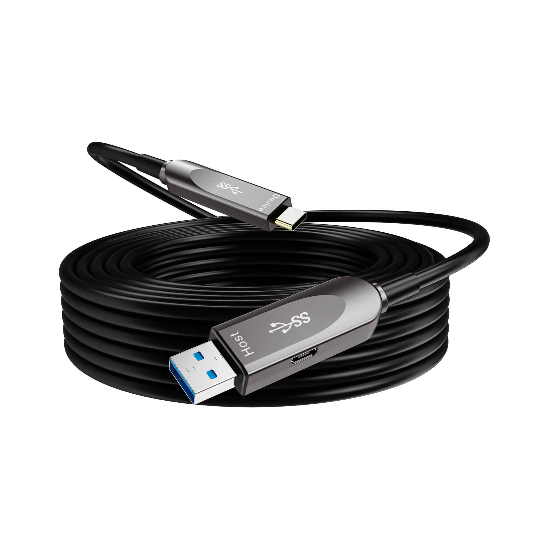 Кабель гибридный оптический USB 3.2 Gen2 Type A - Type C, 10 м. Prestel UAC322-010