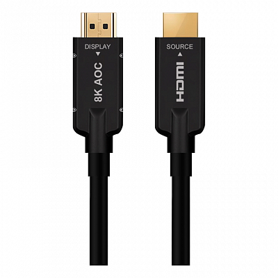 Кабель армированный гибридный оптический HDMI 2.1, 8K, 30 м. Prestel HH21-MM030A