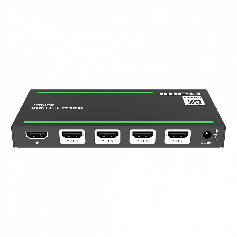 Сплиттер 1x4 HDMI 2.1, HDCP 2.3, Lideo SP-8K14: купить в Москве