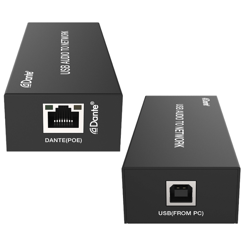 2-Канальный USB аудиокодер и декодер Dante с POE, Prestel ADP-2U: купить в Москве