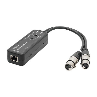 Конвертер аналогового аудио в Dante, 2 канала, разъемы XLR, Prestel ADPX-2IXLR