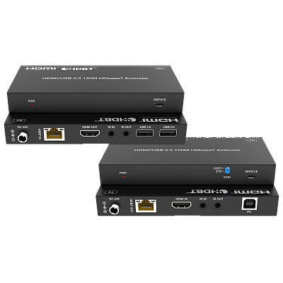 Передатчик и приемник сигнала HDMI 2.0b по HDBaseT Prestel EHD-4K100U