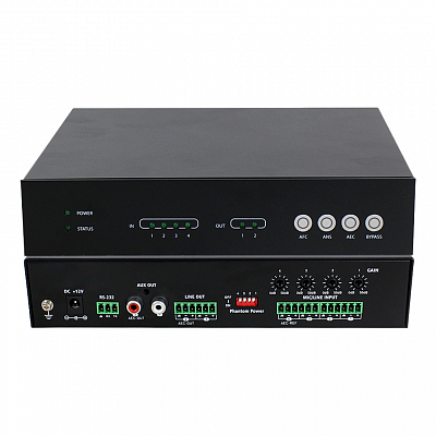 Аудиопроцессор, аналоговое аудио 4x2 канала, Prestel DAP-0402A
