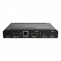 Переключатель KVM, HDMI 2.0b 2x1, USB-C DisplayPort Alternate Mode, USB 2.0, Prestel KVM-4K21HC: купить в Москве