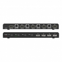 Переключатель KVM, HDMI 2.0b 4x1, USB 2.0, Prestel KVM-4K41H: купить в Москве
