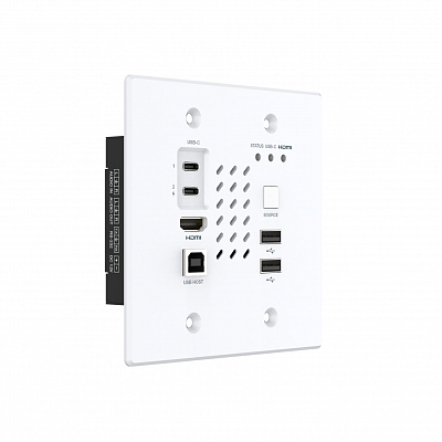 Передатчик настенный TX-HDMI 4K60 с Type-C и аудио по IP Prestel IPN-4KJ2000PTX-W
