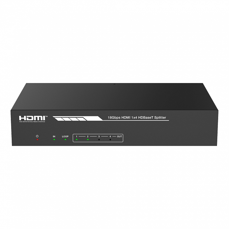 Набор из (1) сплиттера HDMI 2.0 1:4 HDBaseT и (4) приемников, Prestel SP-H2-14T150: купить в Москве