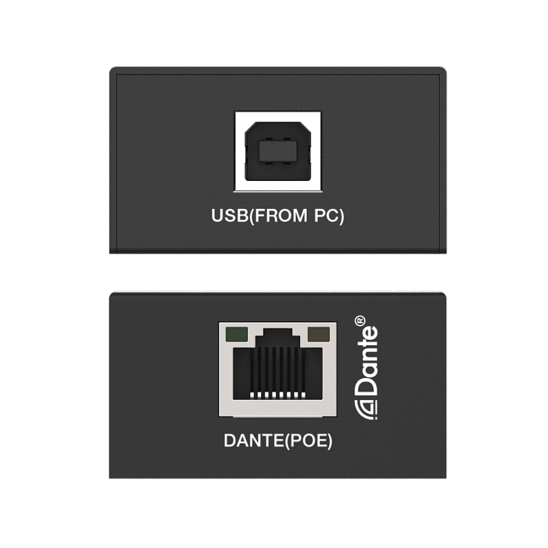 2-Канальный USB аудиокодер и декодер Dante с POE, Prestel ADP-2U: купить в Москве
