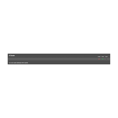 Конвертер Dante и аналоговое аудио, 4x4 канала, Prestel ADPX-44XLR