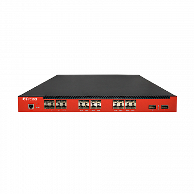 Управляемый 24-портовый сетевой SFP+ коммутатор агрегации L3  Prestel NS3-24F10-0-2F40