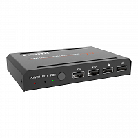 Переключатель KVM, HDMI 2.0b 2x1, USB-C DisplayPort Alternate Mode, USB 2.0, Prestel KVM-4K21HC: купить в Москве