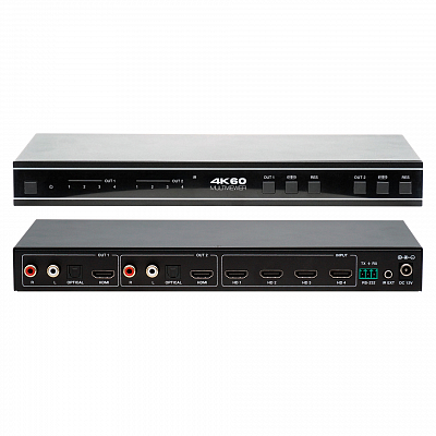 Бесподрывный коммутатор HDMI 4x2 Prestel SW-4K42MVS