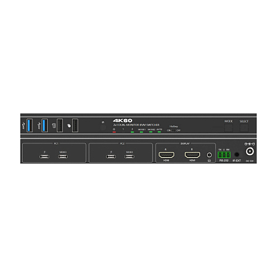 Переключатель KVM, USB-C, 2х2, Prestel KVM-4KU22