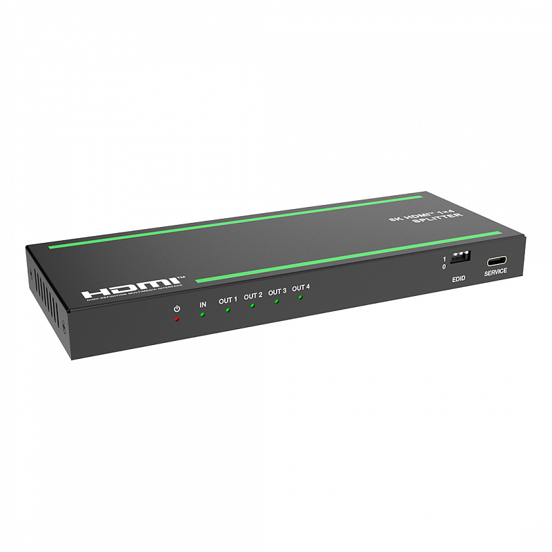 Сплиттер 1x4 HDMI 2.1, HDCP 2.3, Lideo SP14A2-8K: купить в Москве
