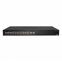 Управляемый 24-портовый сетевой AV коммутатор PoE L3 900 Вт Prestel NS3-AV-24C1-900P-4F10: купить в Москве
