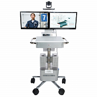 Мобильная система видеоконференцсвязи Polycom RealPresence Utility Cart 500 2x22": купить в Москве