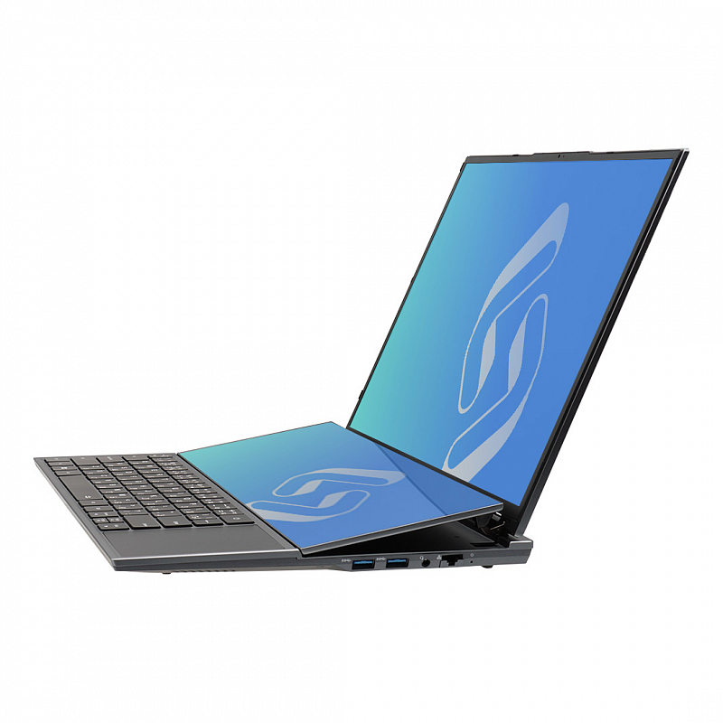 Ноутбук Lideo NTB-1 (8/128 ГБ), 16" IPS FHD + 14" IPS сенсорный дополнительный экран: купить в Москве