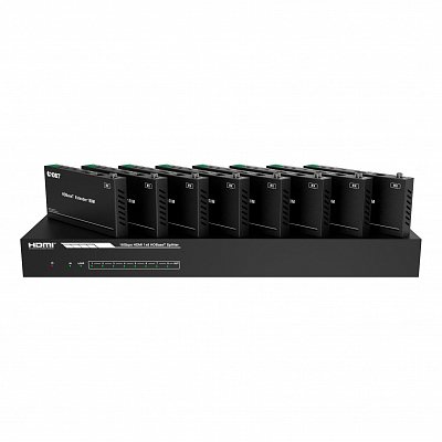 Набор из (1) сплиттера HDMI 2.0 1:8 HDBaseT и (8) приемников, Prestel SP-H2-18T150