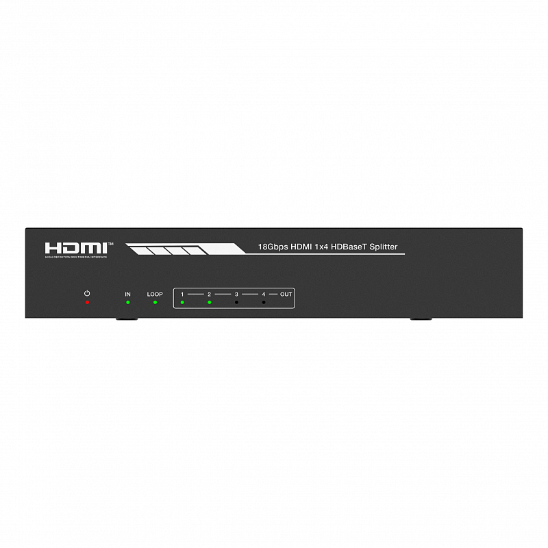 Набор из (1) сплиттера HDMI 2.0 1:4 HDBaseT и (4) приемников, Prestel SP-H2-14T150: купить в Москве