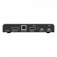 Переключатель KVM, HDMI 2.0b 2x1, USB-C DisplayPort Alternate Mode, USB 2.0, Prestel KVM-4K21HC: купить в Москве