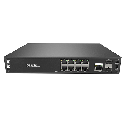 PoE L2+ коммутатор Prestel NS2-8C1-250P-2F1