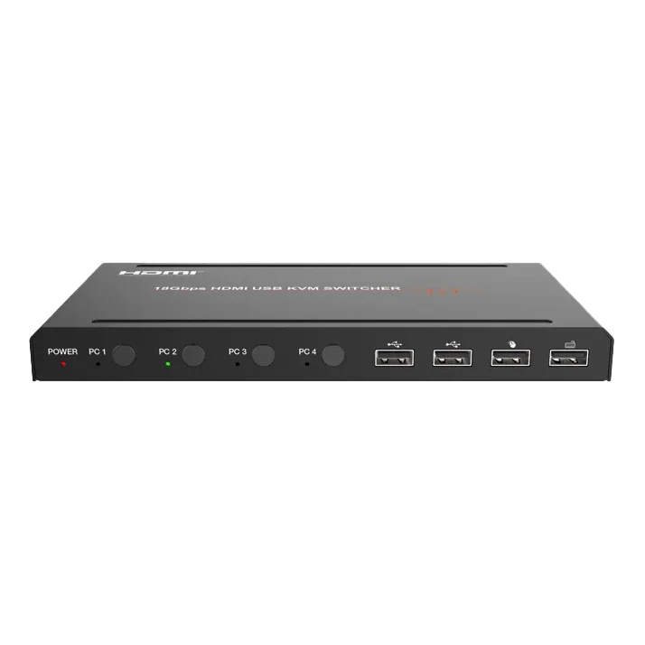 Переключатель KVM, HDMI 2.0b 4x1, USB 2.0, Prestel KVM-4K41H: купить в Москве