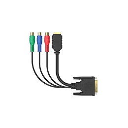 Кабель-переходник DVI-I-HDMI + component