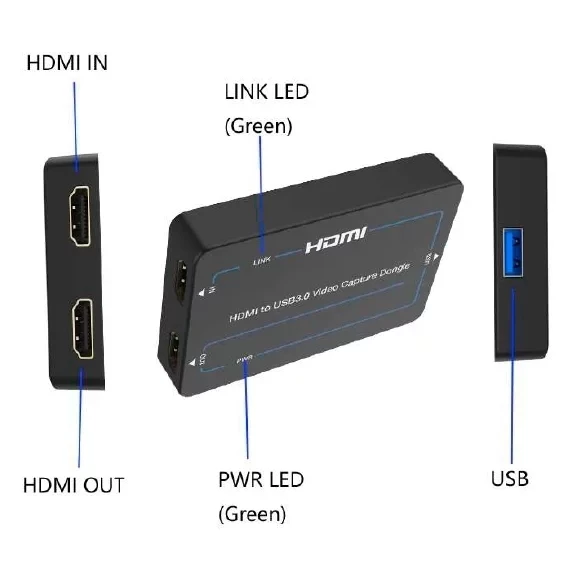 Устройство захвата HDMI в USB3.0 Lideo HTU-4K: купить в Москве