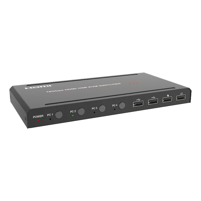 Переключатель KVM, HDMI 2.0b 4x1, USB 2.0, Prestel KVM-4K41H: купить в Москве