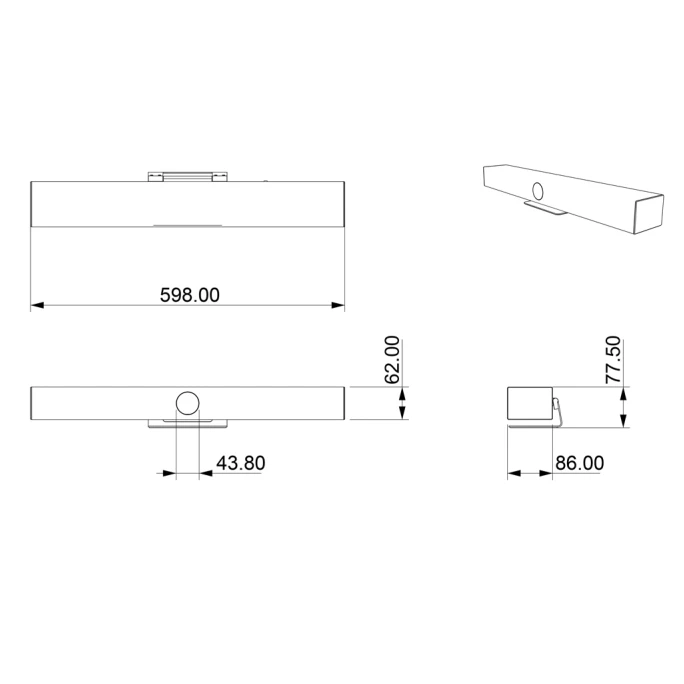 Широкоугольная 4K камера для видеоконференцсвязи Prestel 4K-A300L: купить в Москве