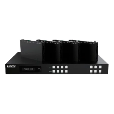 Набор из матричного коммутатора HDMI 4х4 и приемников HDBaseT, Prestel MHT-44R150: купить в Москве