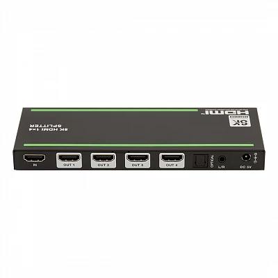 Сплиттер 1x4 HDMI 2.1, HDCP 2.3, деэмбедирование аудио, Lideo SP14A-8K