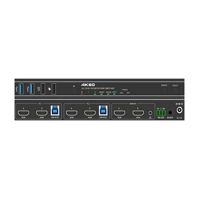 Переключатель KVM, HDMI 2.0b 2х2, USB 3.0 Prestel KVM-4KU3H22