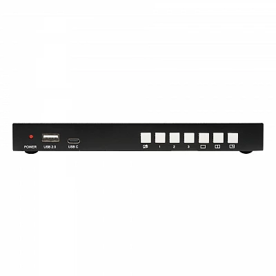 Коммутатор HDMI 1.4, USB 3.0, USB 2.0 в HDMI 2.0, USB Type-C, с мультивьюером, управление по RS-232, Prestel SW-31MU